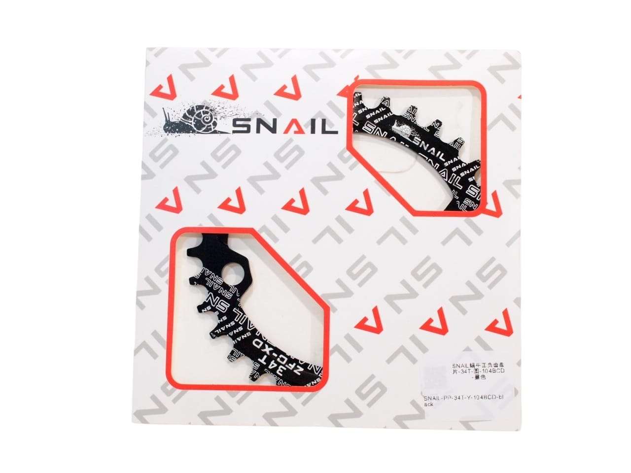 Snail 34T 104BCD eturatas + pultit